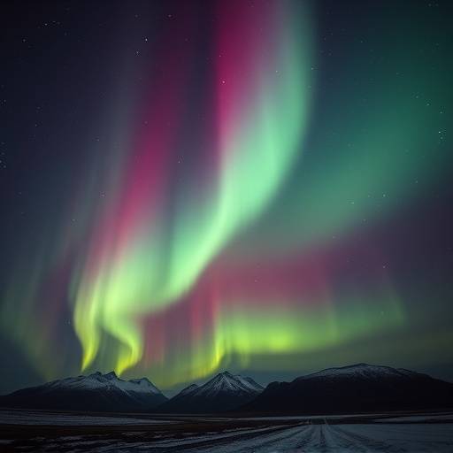 The breathtaking Northern Lights dancing across the Icelandic sky.